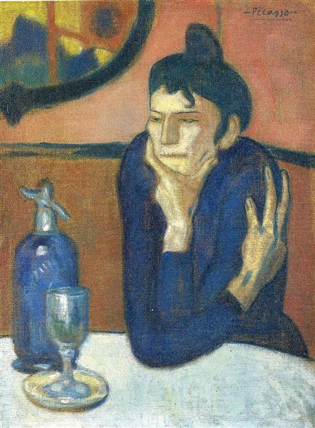 Pablo Picasso Classical Oil Painting The Absinthe Drinker